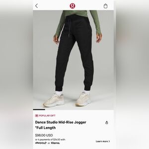 Lululemon athletica Black Full-Length Jogger
